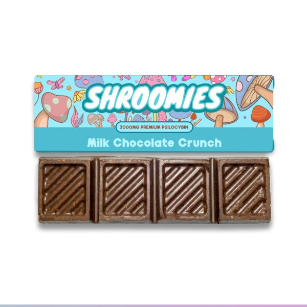 Shroomies – Milk Chocolate Crunch – 3000mg (4 x 750mg Doses)