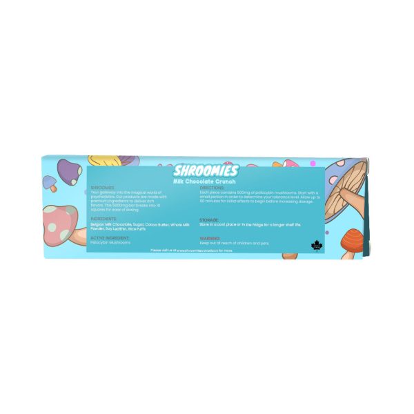 Shroomies – Milk Chocolate Crunch – 3000mg (4 x 750mg Doses) - Image 3