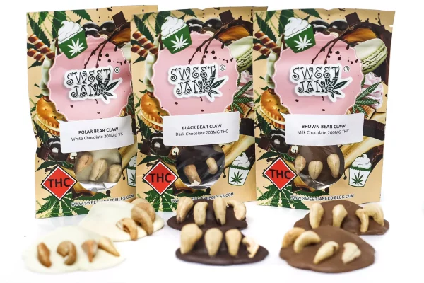 Sweet Jane - Brown Bear Claws Milk Chocolate 200mg THC