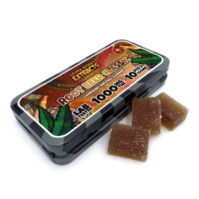Golden Monkey Extracts – High Dose 1000mg THC Gummy – Root Beer Classic