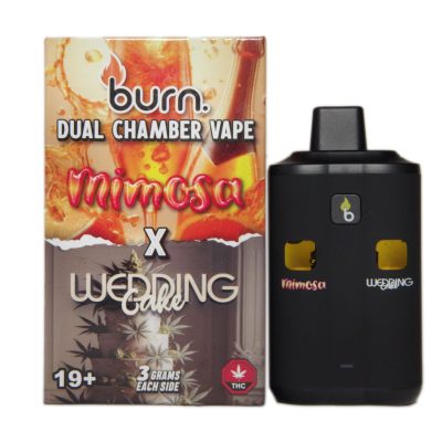 Burn - Dual Chamber Disposable Vapes (3+3) - Mimosa + Wedding Cake