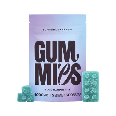 Euphoria Cannabis - Blue Raspberry 1000mg THC