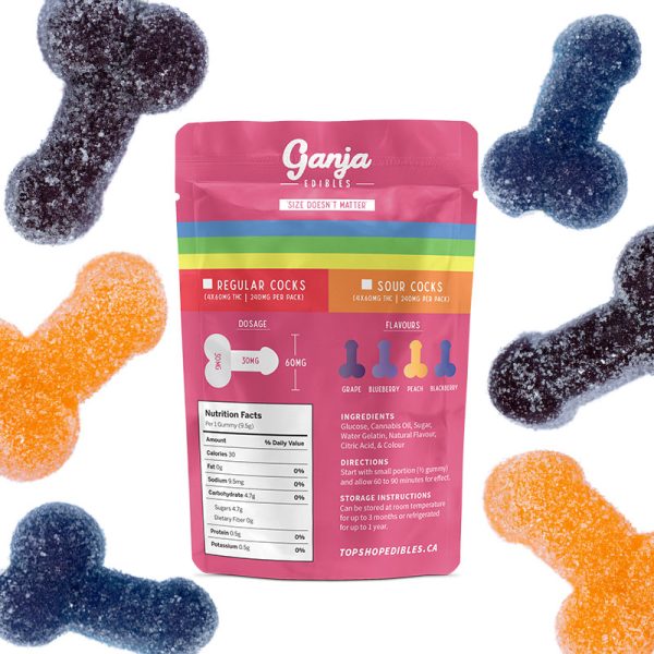 Ganja - Sour Bag of Cocks 240mg THC - Image 2