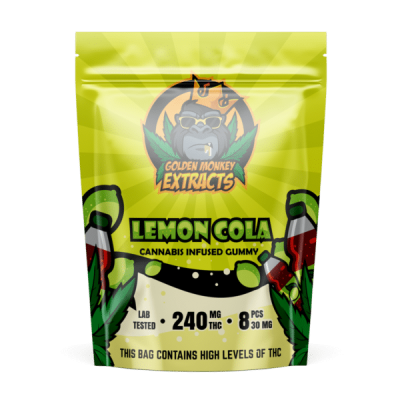 Golden Monkey Extracts – Lemon Cola Gummies 240mg THC