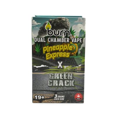 Burn - Dual Chamber Disposable Vapes (3+3 Grams) - Pineapple Express + Green Crack