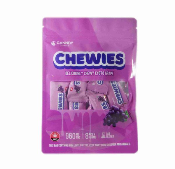 Canndy Edibles – Kyoto Grape Chewies 960mg THC