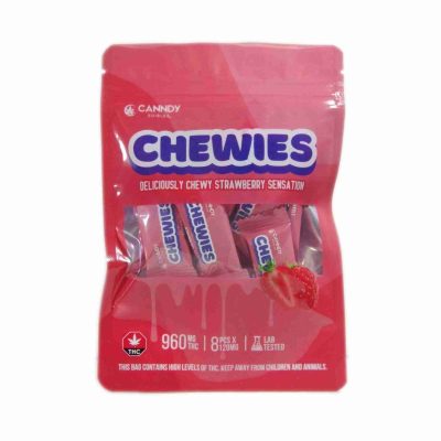 Canndy Edibles – Strawberry Sensation Chewies 960mg THC