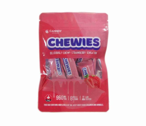 Canndy Edibles – Strawberry Sensation Chewies 960mg THC