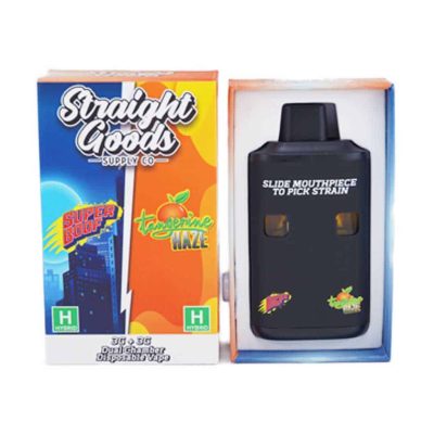Straight Goods Supply Co. – Dual Chamber Disposable Vape (3+3 Grams) - Super Boof + Tangerine Haze