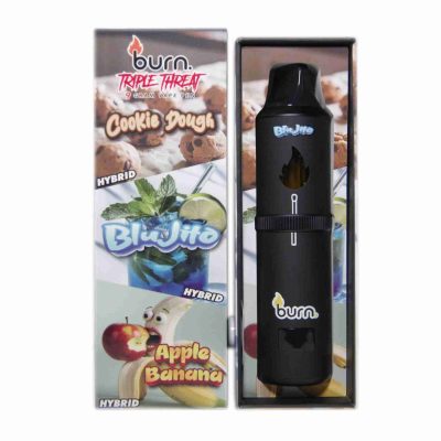 Burn Triple Threat – Disposable Vape – 9 Grams - Cookie Dough + Blujito + Apple Banana